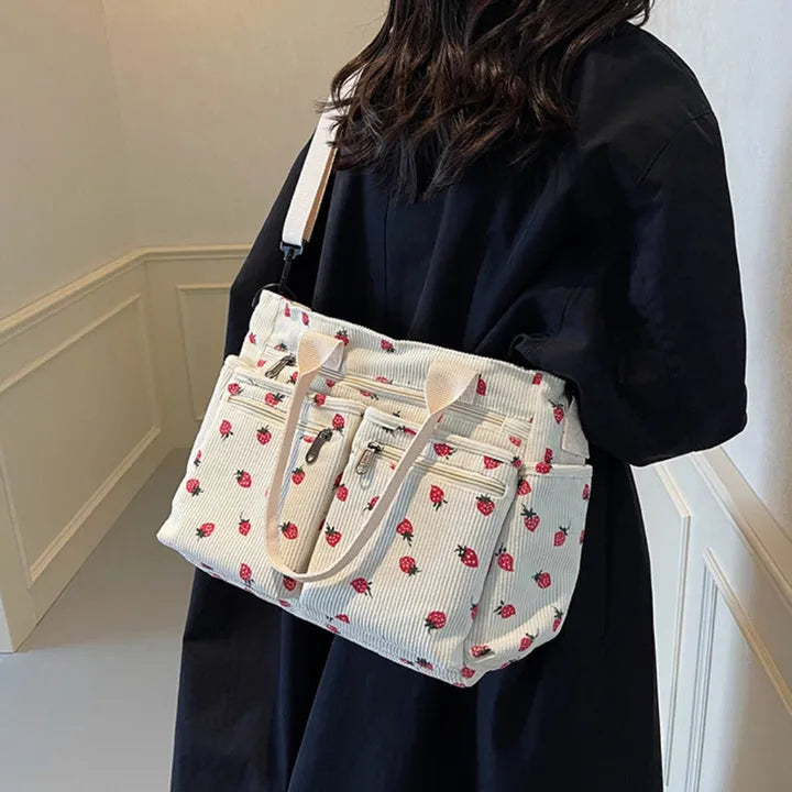 Kanna | Velours côtelé & Fraise